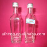Made in china square liquor glass bottle 50ml AHMD001