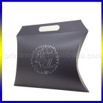 Matt black printing paper pillow box J10088