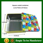 New design square metal tin cans WP-26