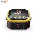 octagonal stackable empty storage metal tins SQ073073093