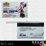 plastic membership card with silver flat number XC-H10112