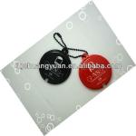 popular and beautiful soft pvc luggage tag with pearlchain soft pvc luggage tag