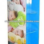 POS 2-sided pillow cardboard floor display stands PDSD016