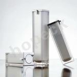 rectangle shape acrylic airless bottle,15ml, 30ml, 50ml HPK-AIRB-00074W