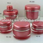 round empty cosmetic plastic jar 11-PC
