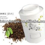 round tea tin canisters Ro0441