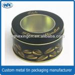 Round tin box with window HXT-021
