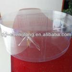 See-through Clear Plastic PET Cylinder/Plastic Tube pantone,CMYK