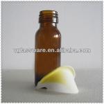 small amber glass bottle medicine bottle VB193