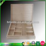 Unfinished wooden tie storage box wholesale BD--514
