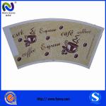 wholesale coffee cup paper fan paper cup fan